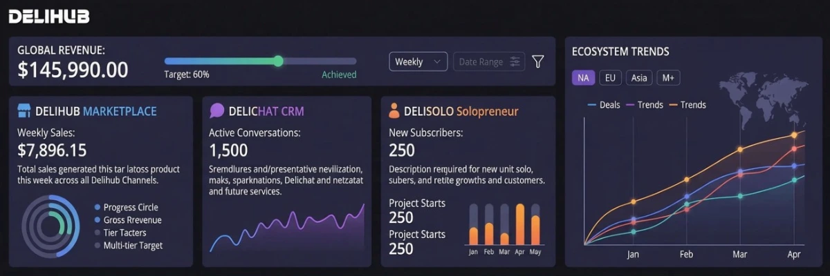 Deligatr Sales Dashboard Preview