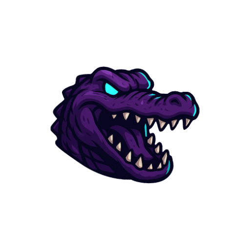 Deligatr app icon — alligator head