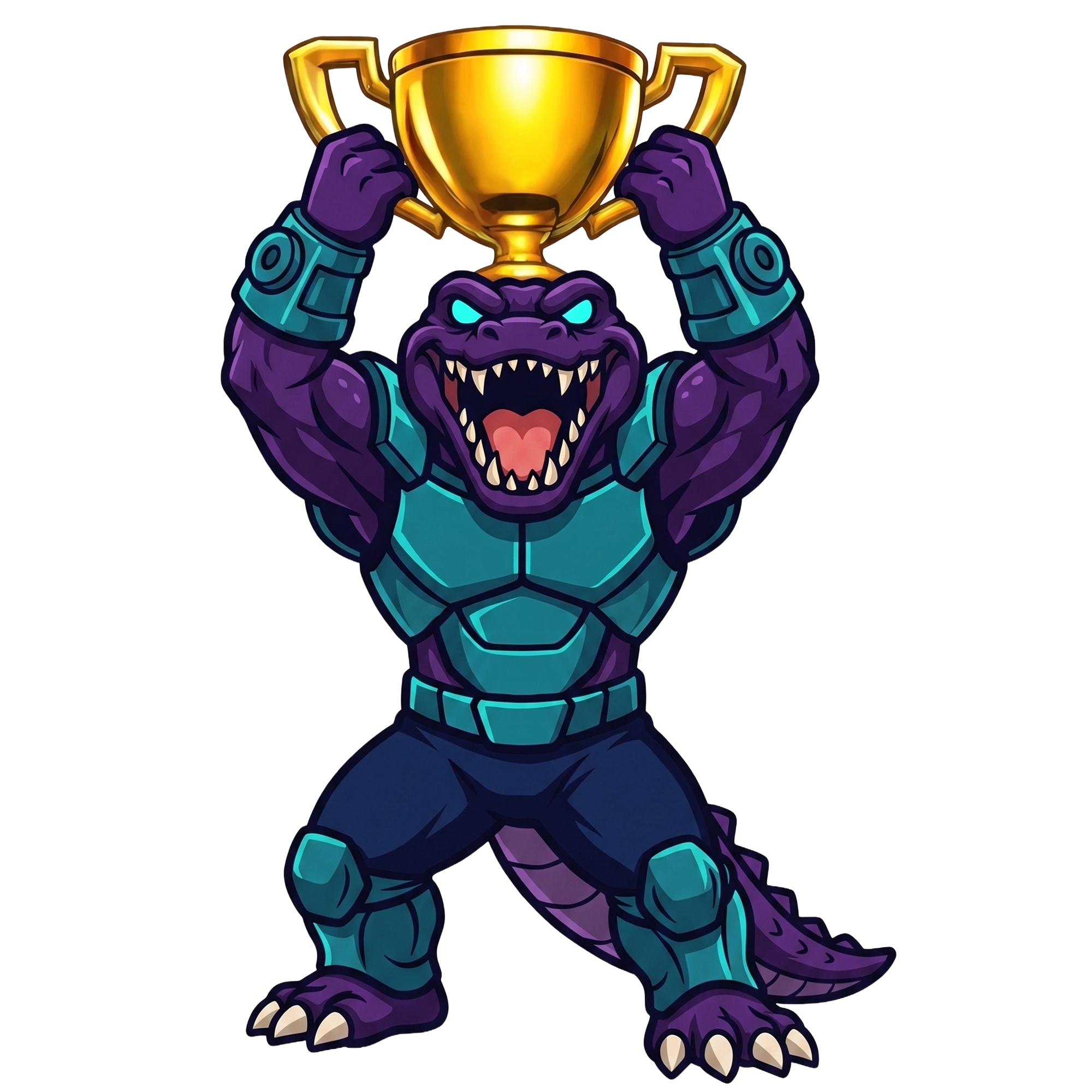 Deli the Deligatr mascot celebrating a top AI visibility position