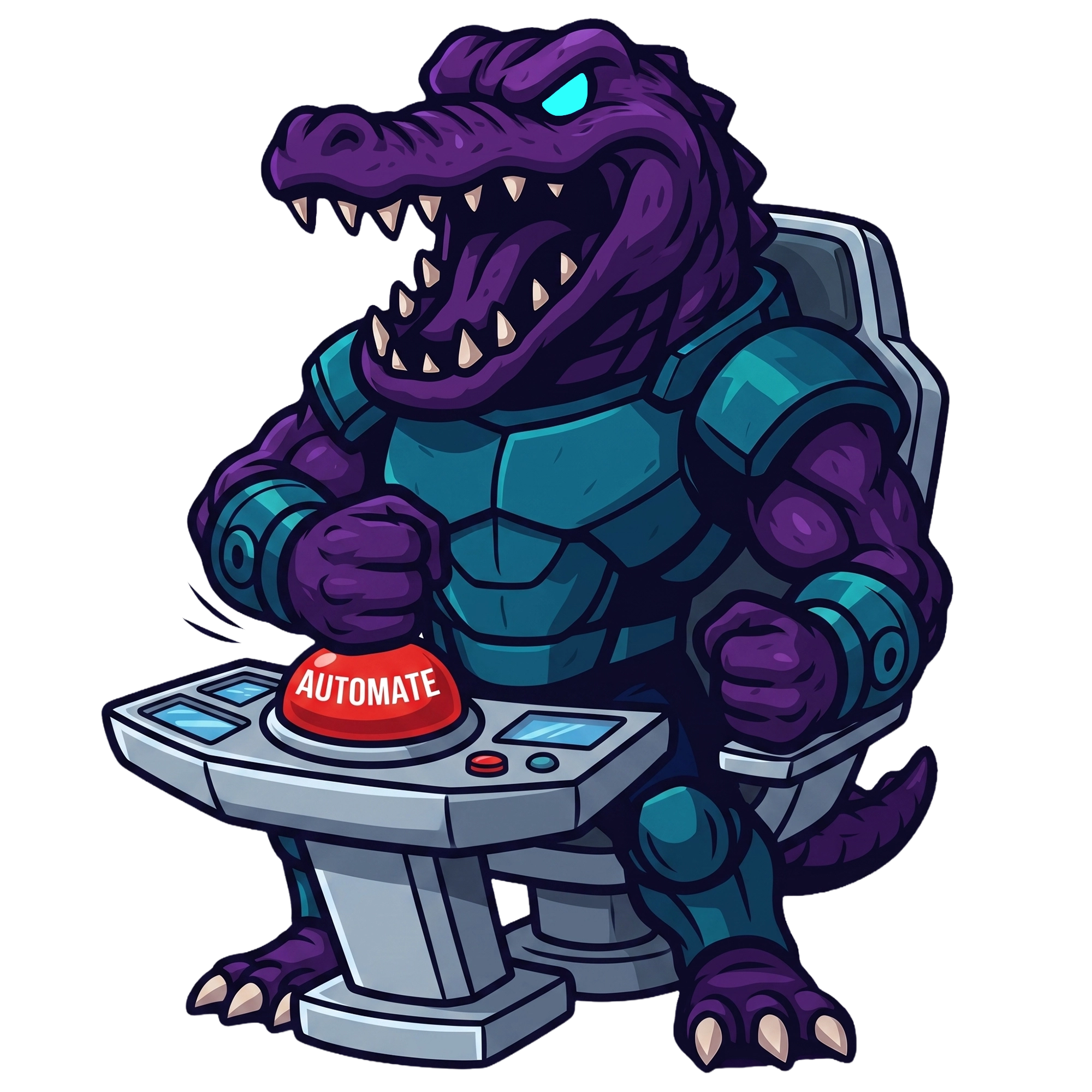 Deli the Deligatr mascot automating visibility for digital-first businesses